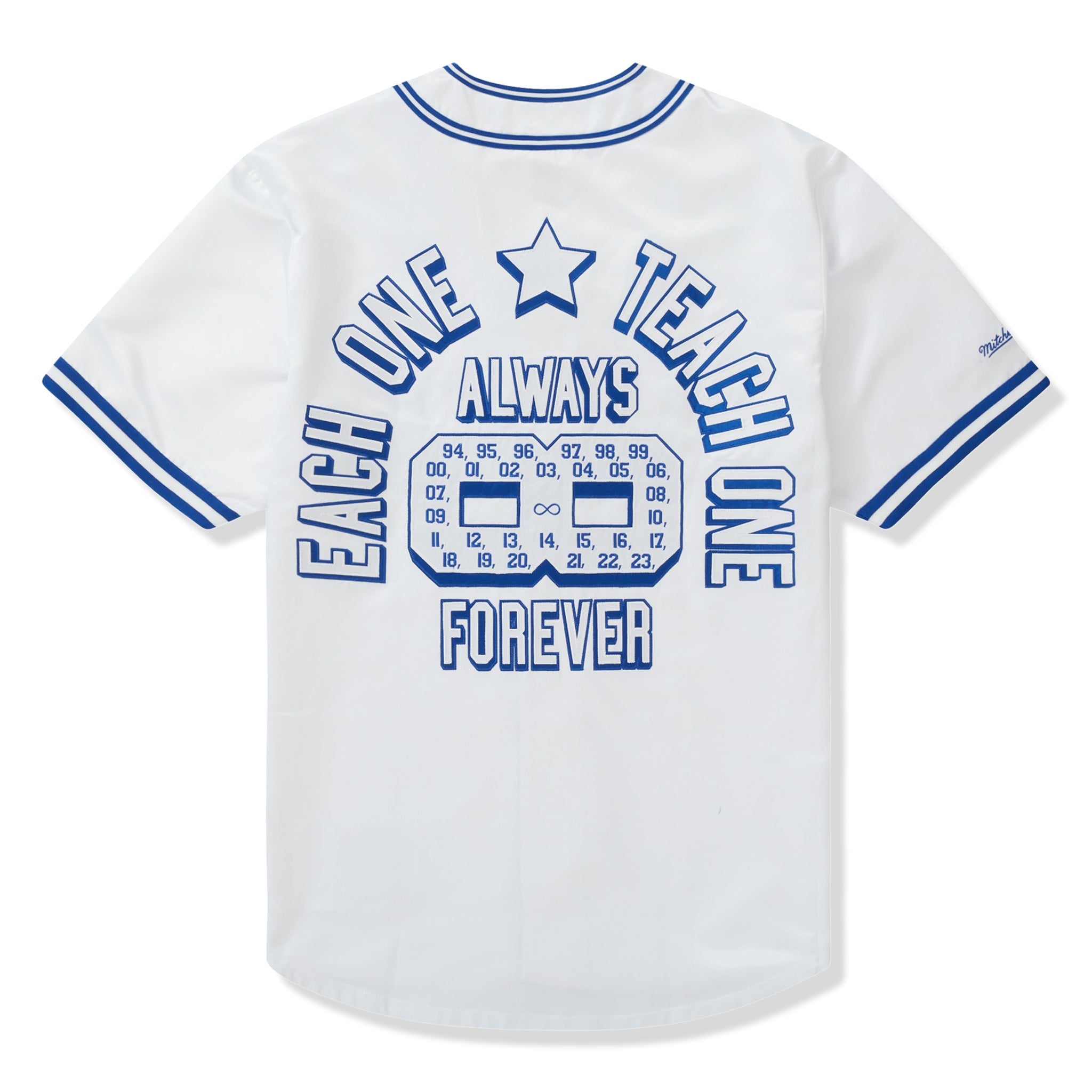 Supreme Mitchell & Ness Satin White Baseball Jersey - view 2