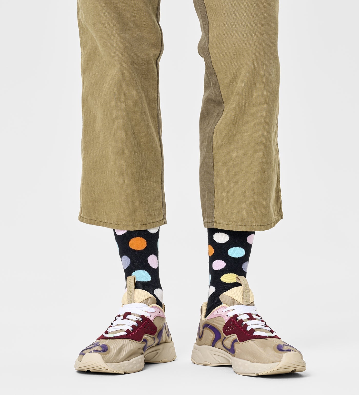 Happy Socks Unisex Big Dot Design Crew Length Socks for Women and Men - view 2