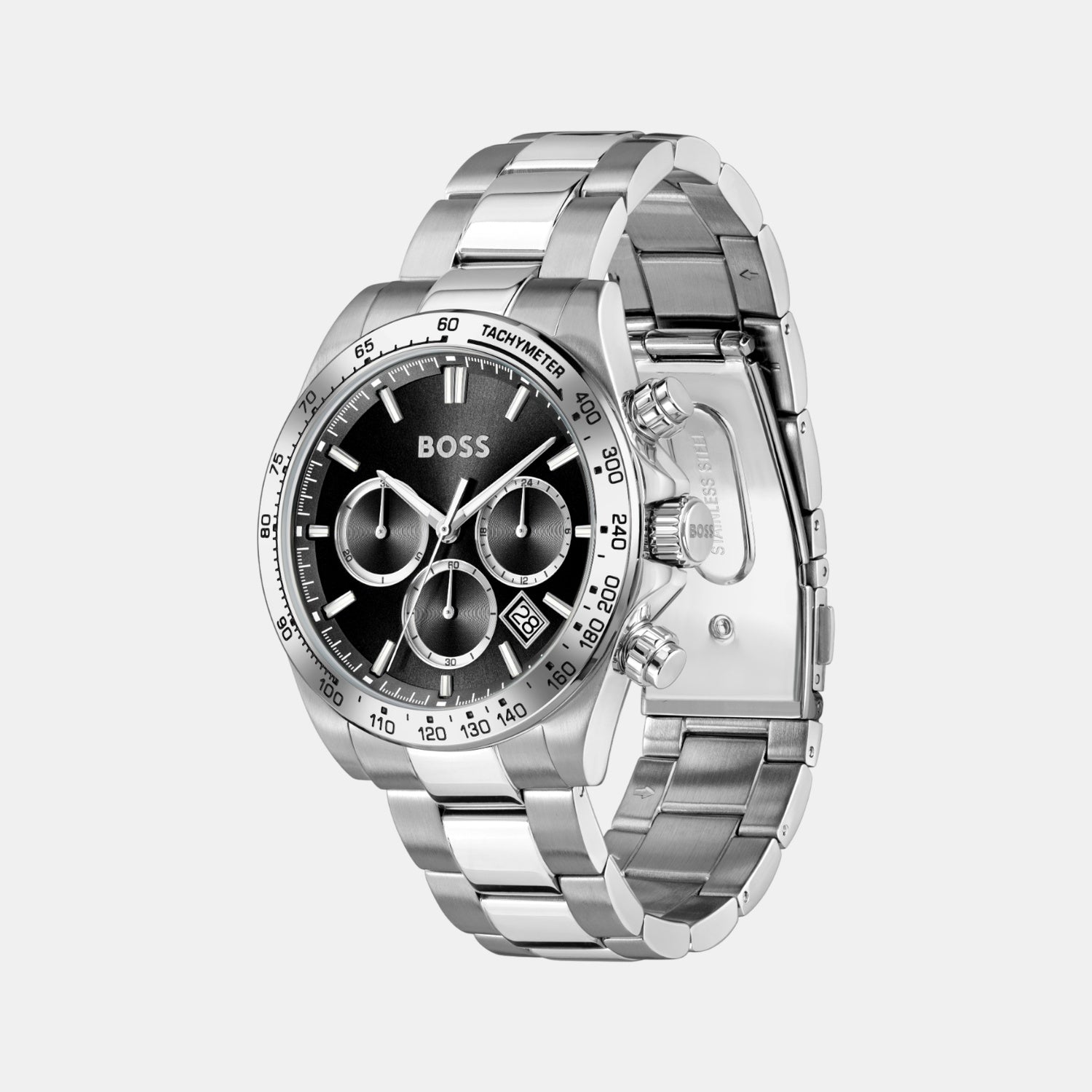 Boss Hero 2.0 Men Quartz Black Dial Chronograph Stainless Steel Watch 1514267 - view 2