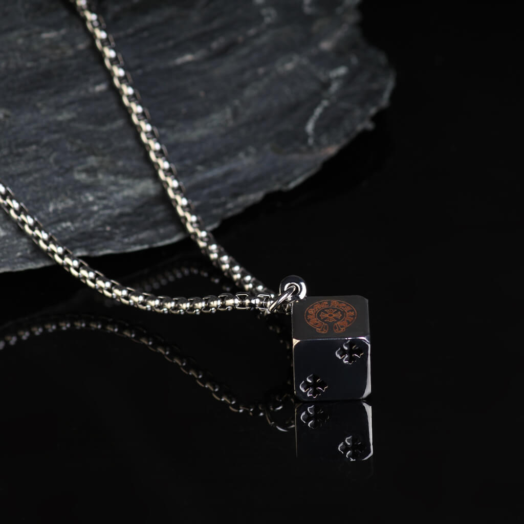 Bigsmall Dice Charm With Chain - view 5