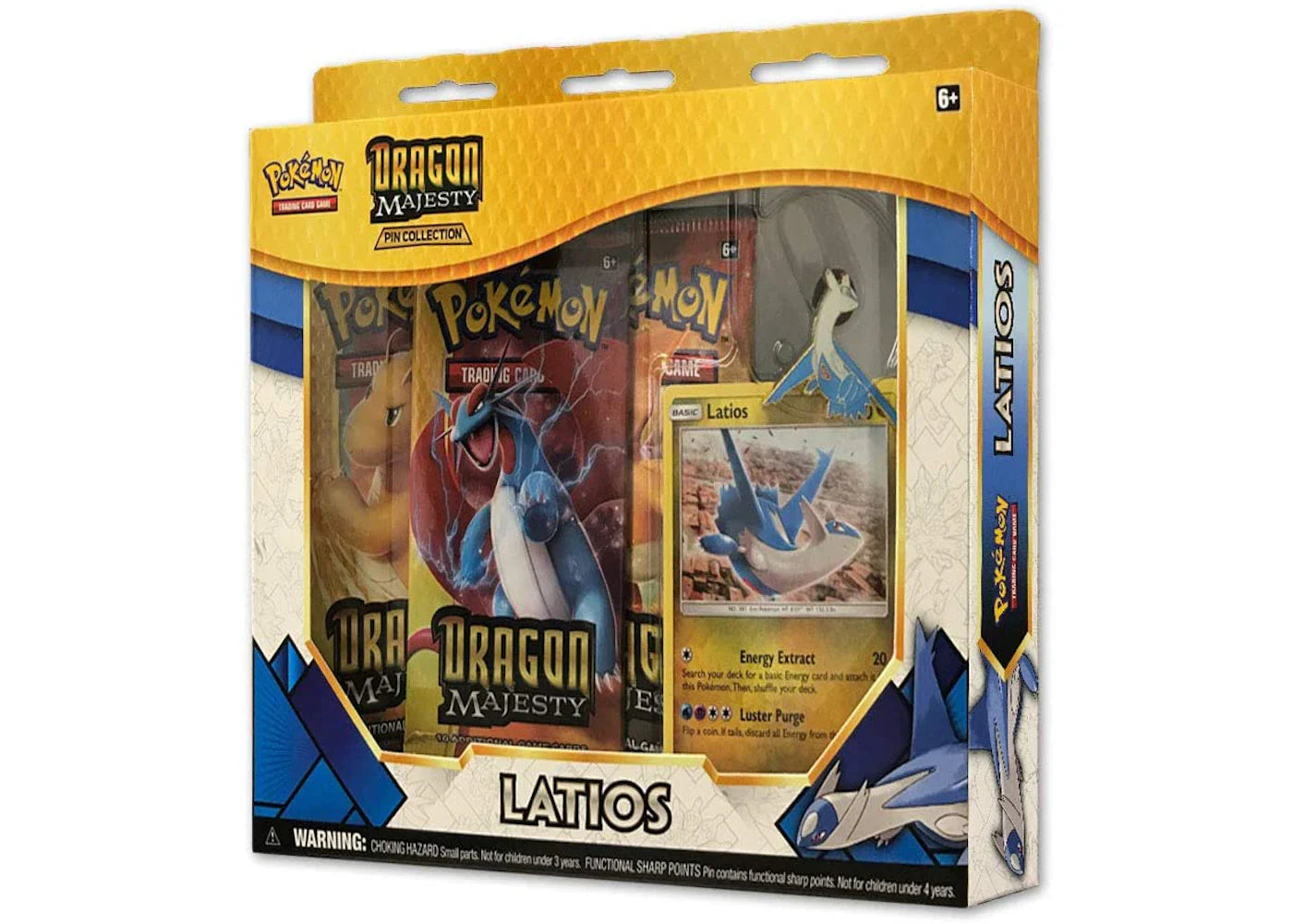 Pokémon 2018 Pokemon TCG Dragon Majesty Pin Collection Latios
