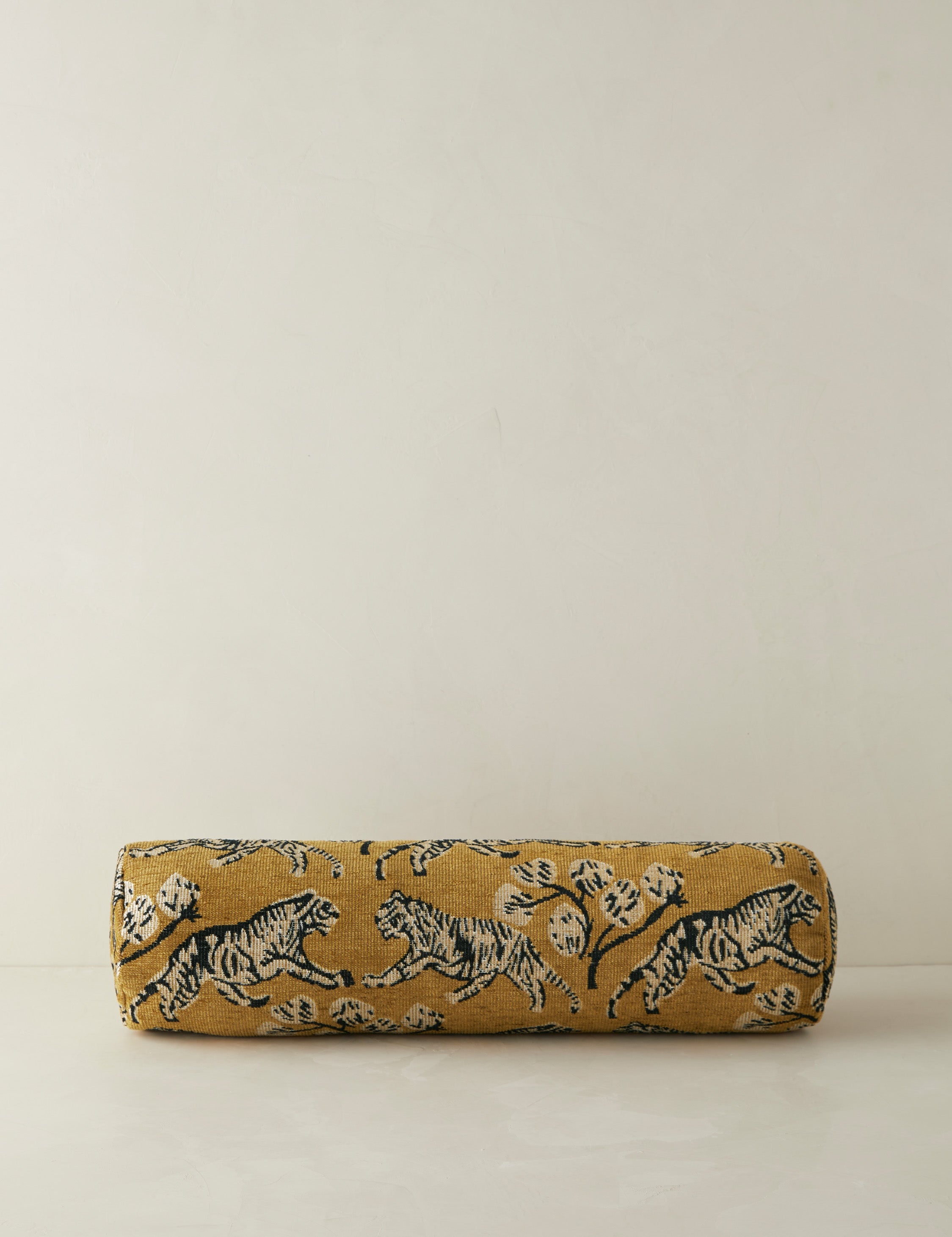 Lulu and Georgia Tiger Jacquard Bolster Pillow by Sarah Sherman Samuel