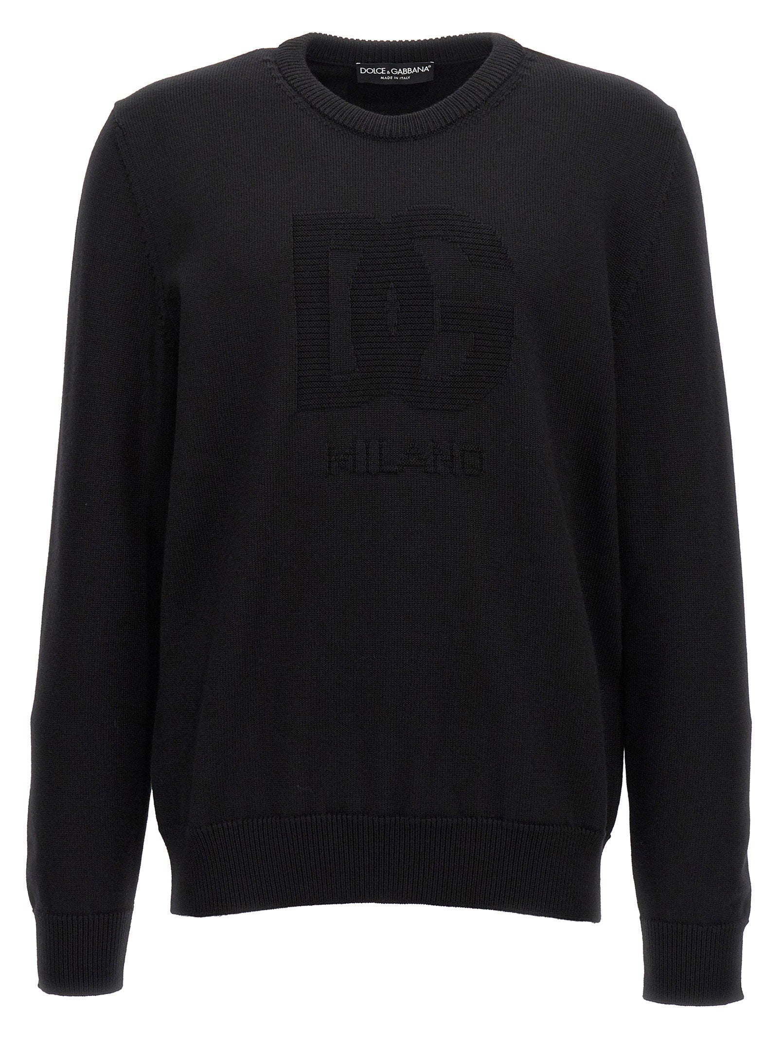 Dolce & Gabbana Dg Intarsia Sweater – 100% virgin wool
