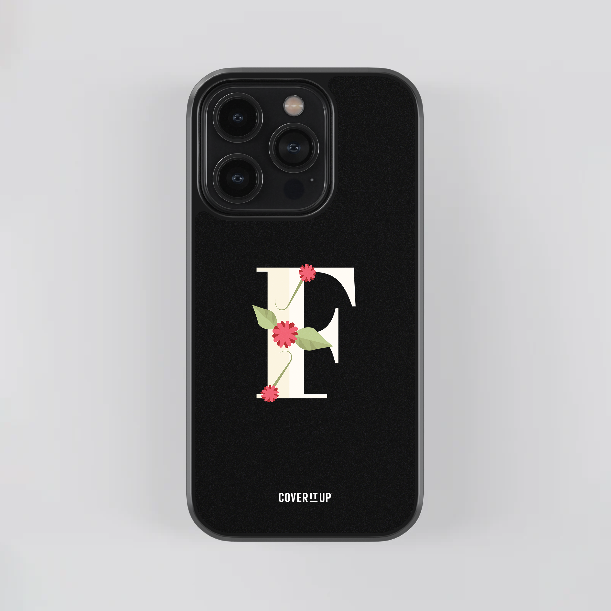 Design Phone Cases Limited Edition Floral Initial Glass Case - view 12