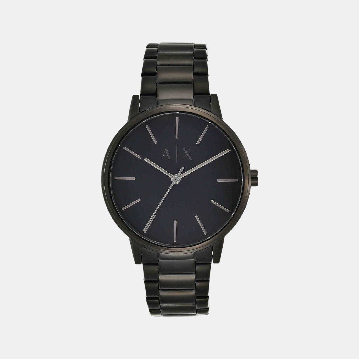 Armani Exchange Cayde Men Quartz Black Dial Analog Stainless Steel Watch AX2701