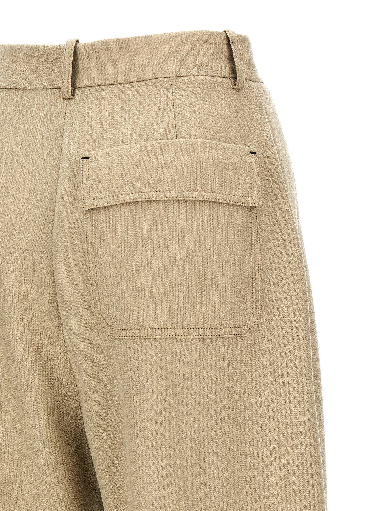 Victoria Beckham Maxi Turn-up Pants – 100% wool - view 4