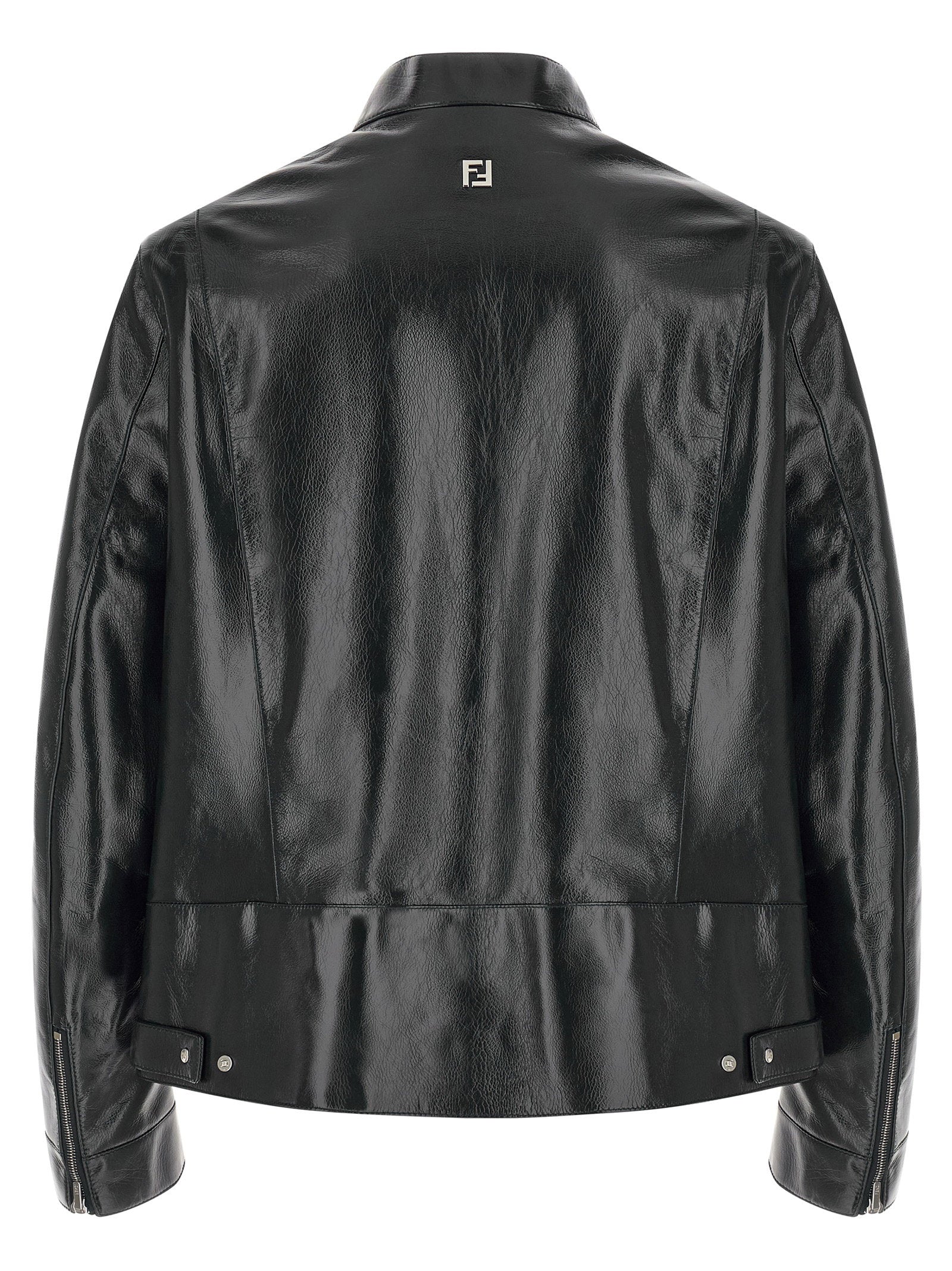 Fendi Lacquered Leather Blouson - view 2
