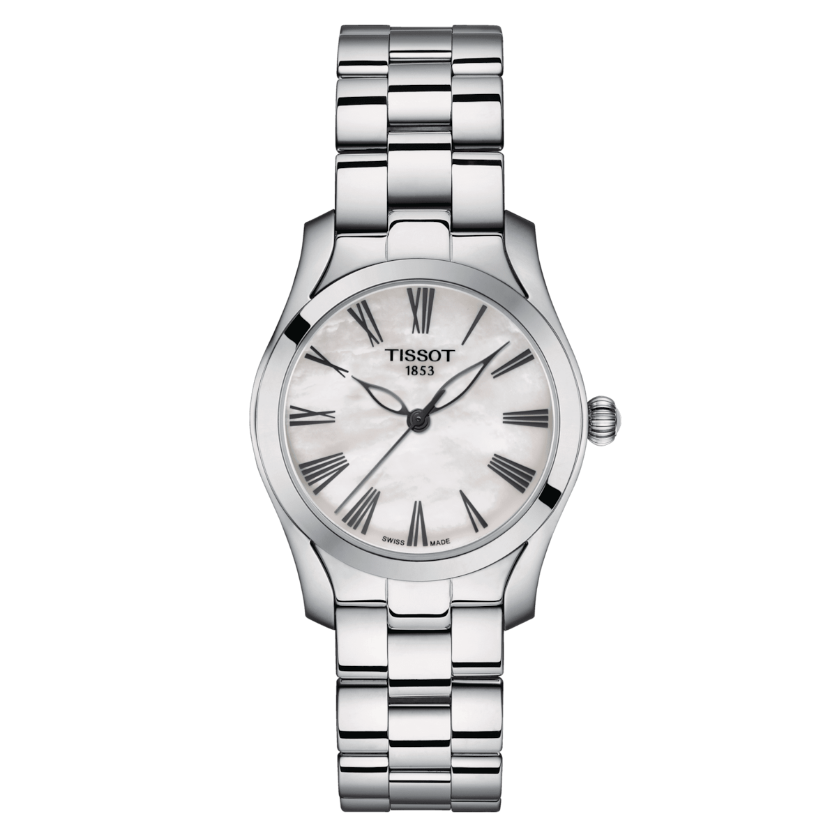 Tissot T-Lady White Mother-Of-Pearl Dial Women 30mm - view 2