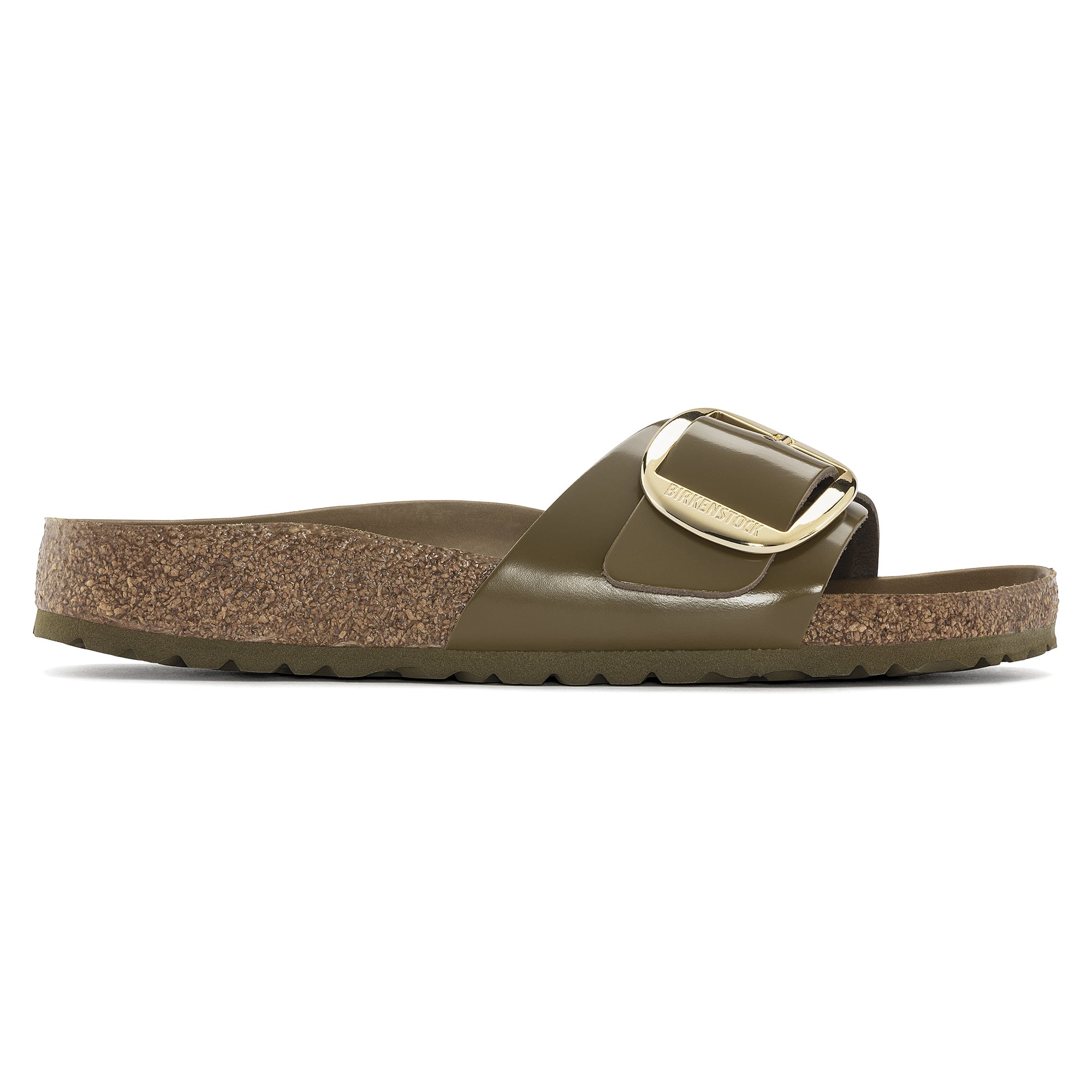 Birkenstock Madrid Big Buckle Natural Leather Patent - view 4
