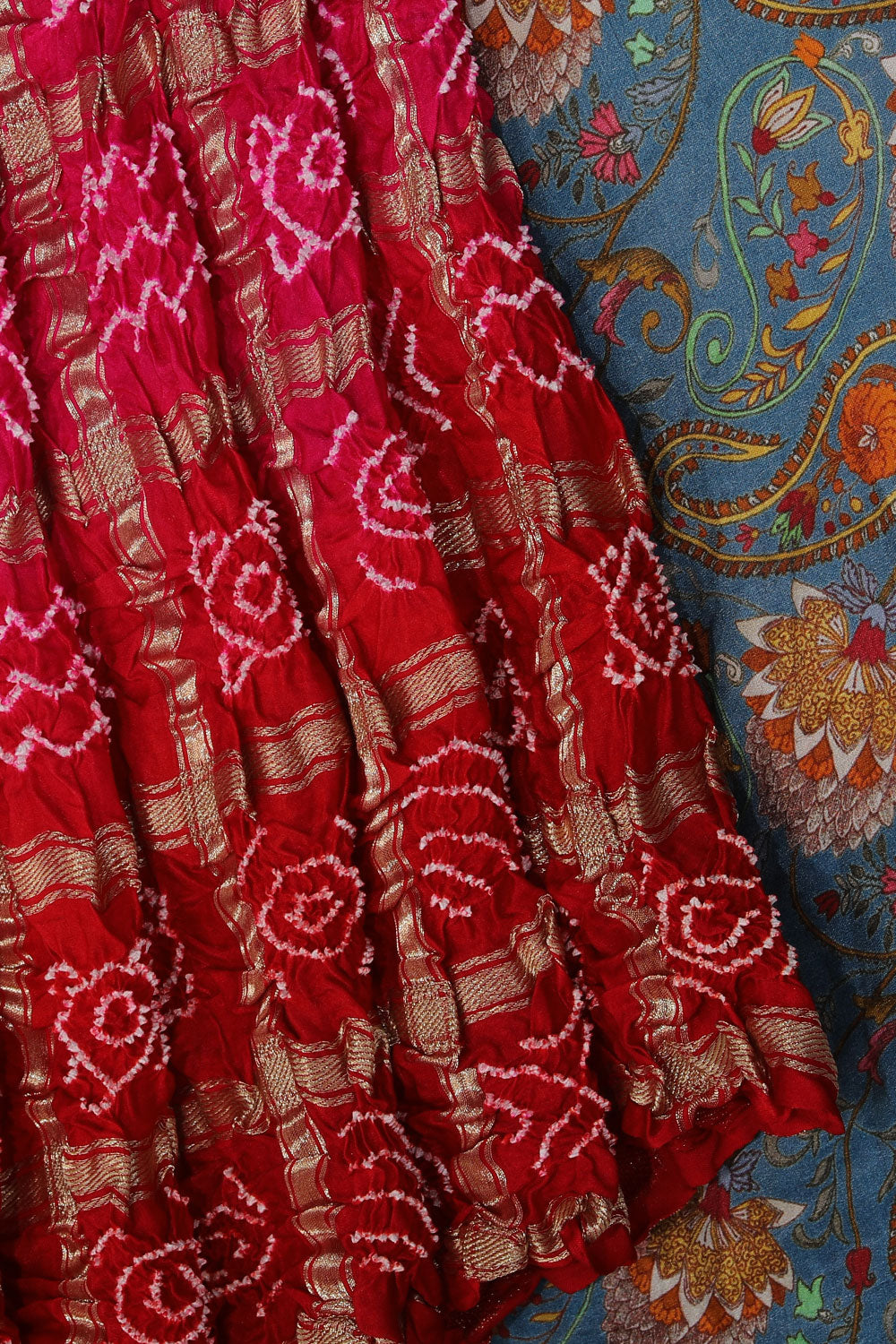Kalanjali Gorgeous Bandhani Saree – Women's - view 2