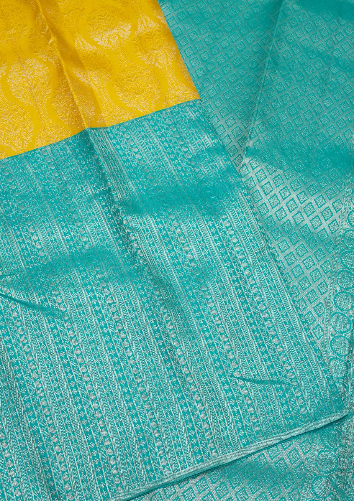 Koskii Sky Blue Zariwork Pure Silk Saree – Women's - view 4