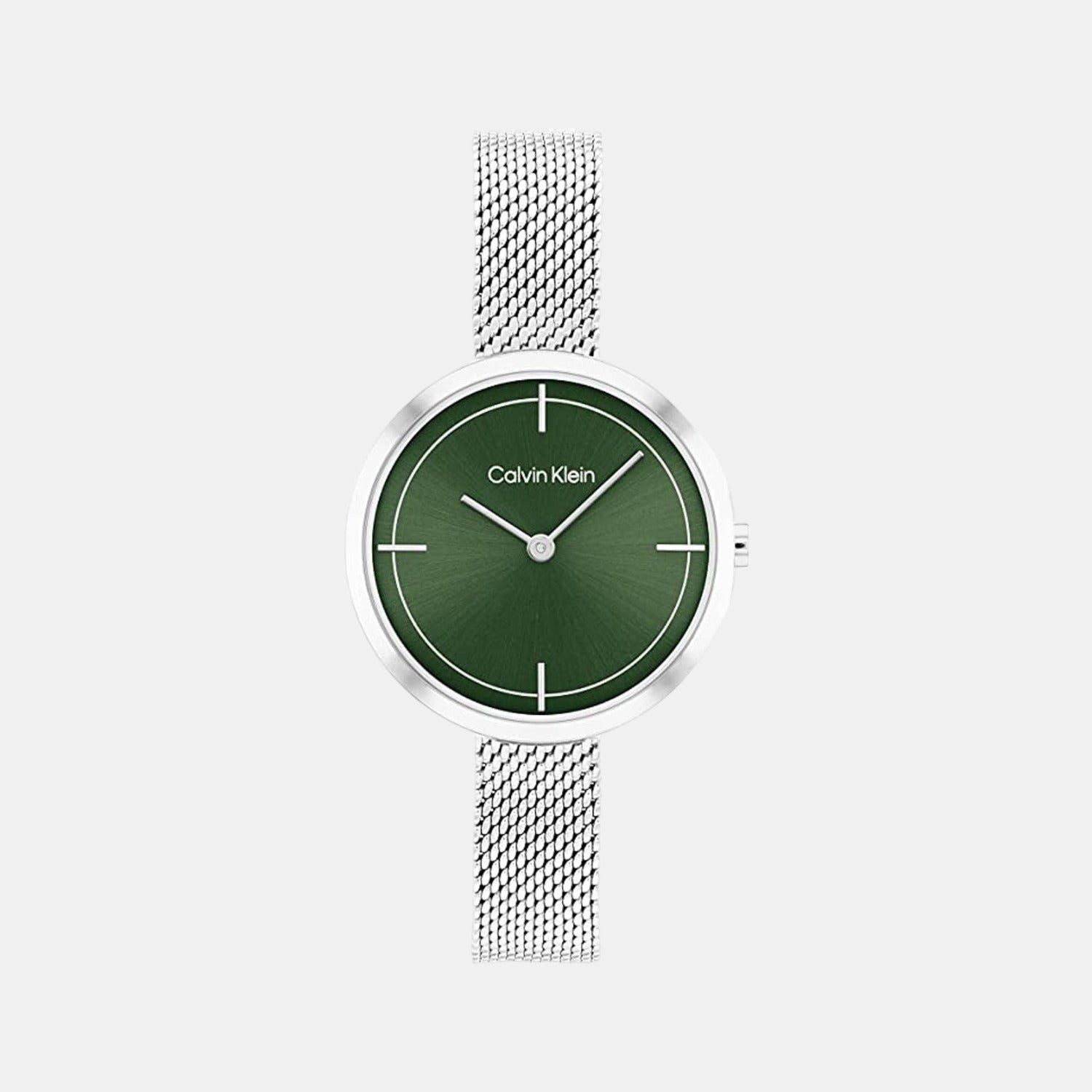 Calvin Klein Ck Iconic Women Quartz Green Dial Analog Stainless Steel Watch 25200185
