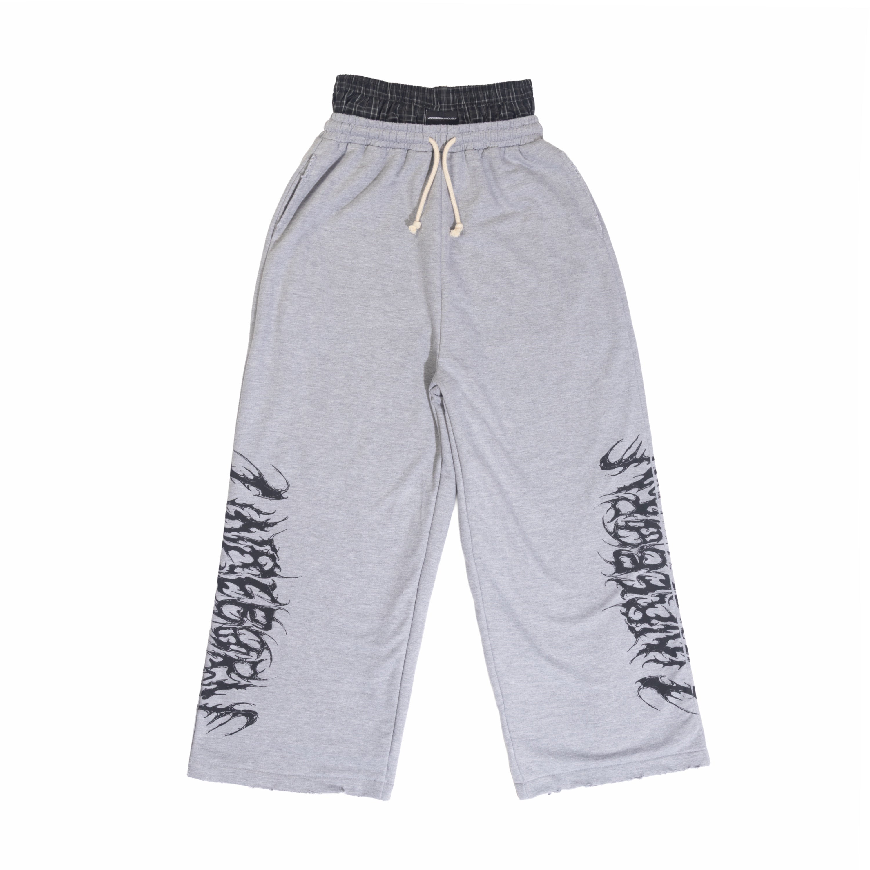 Unreborn Project Boxer Sweatpants - Grey Melange