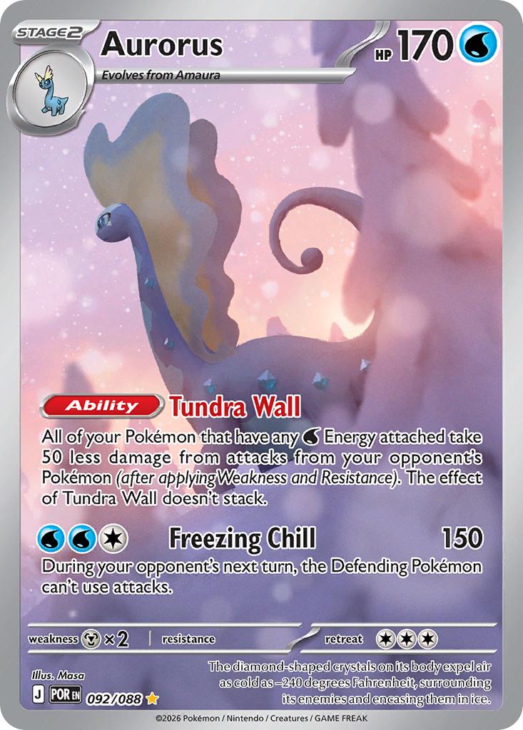 Illustration rare me03-092 – Pokémon Aurorus - 092/088 - Illustration Rare [me03-092] [Ultra]