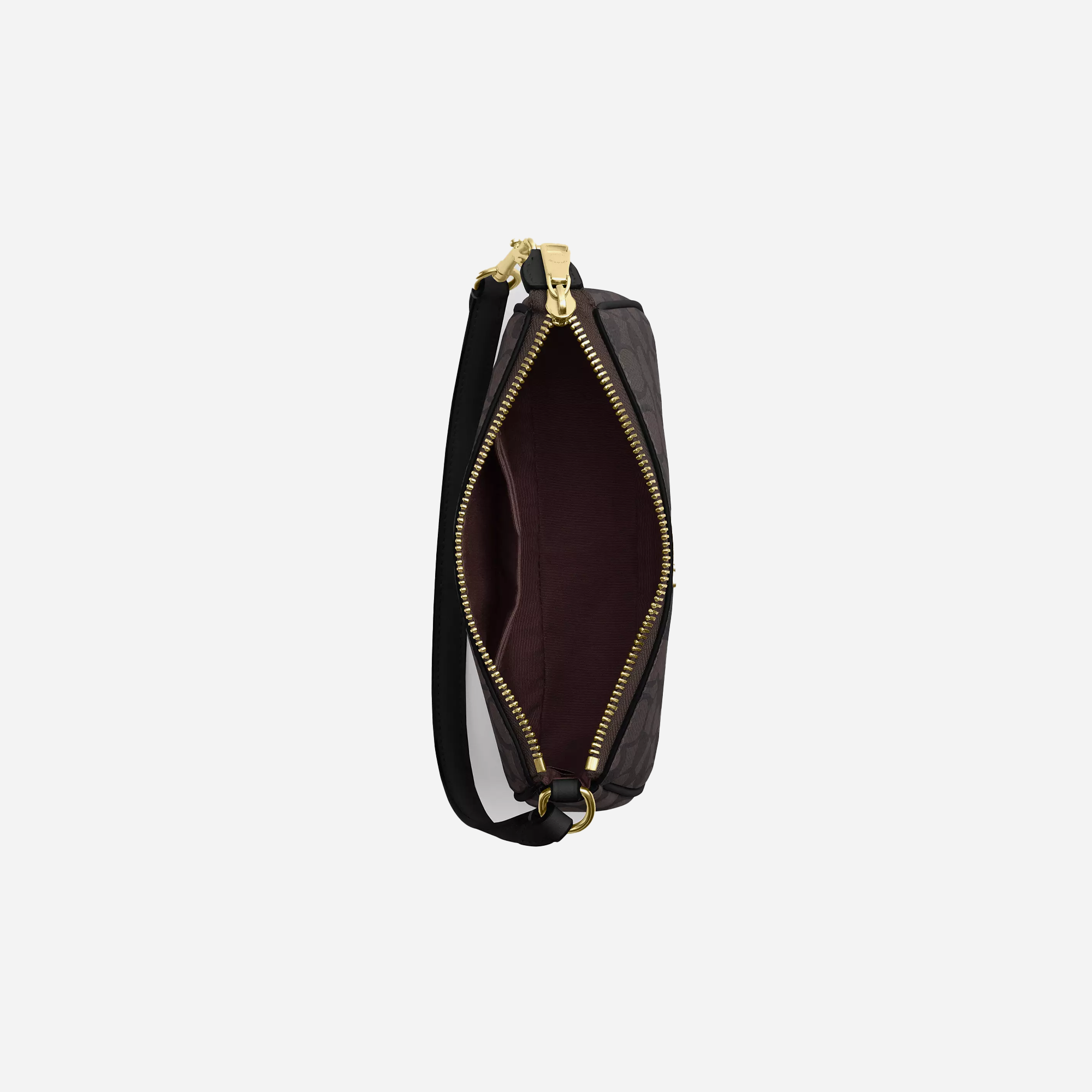 COACH Nolita 19 In Signature Canvas Gold/Walnut/Black - view 3