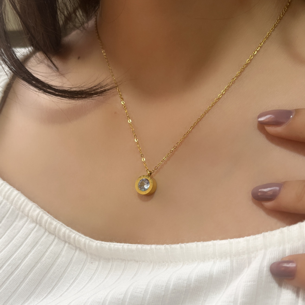 Branta Cubic Zirconium Studded Necklace - view 3