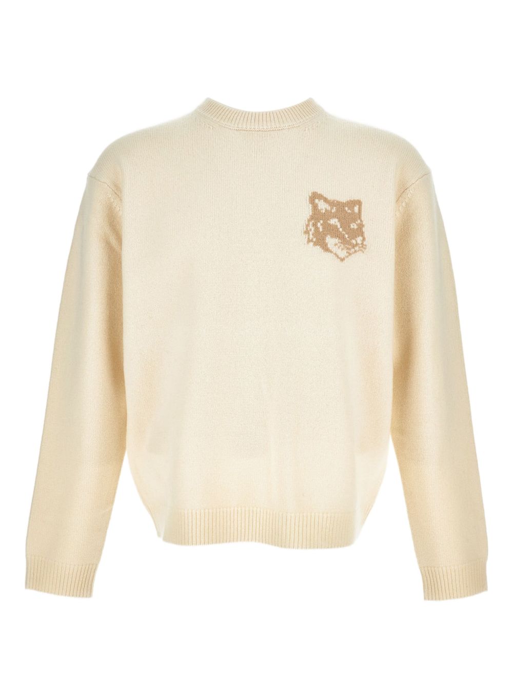 Maison Kitsuné Fox Head-intarsia sweater – Wool 100%
