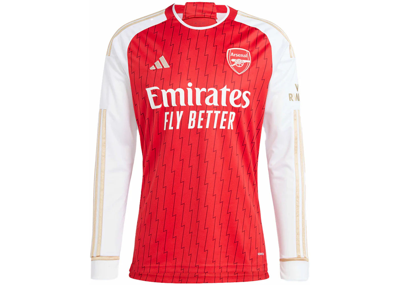 Arsenal 23 24 – adidas Arsenal 23/24 Long Sleeve Home Jersey Better Scarlet/White