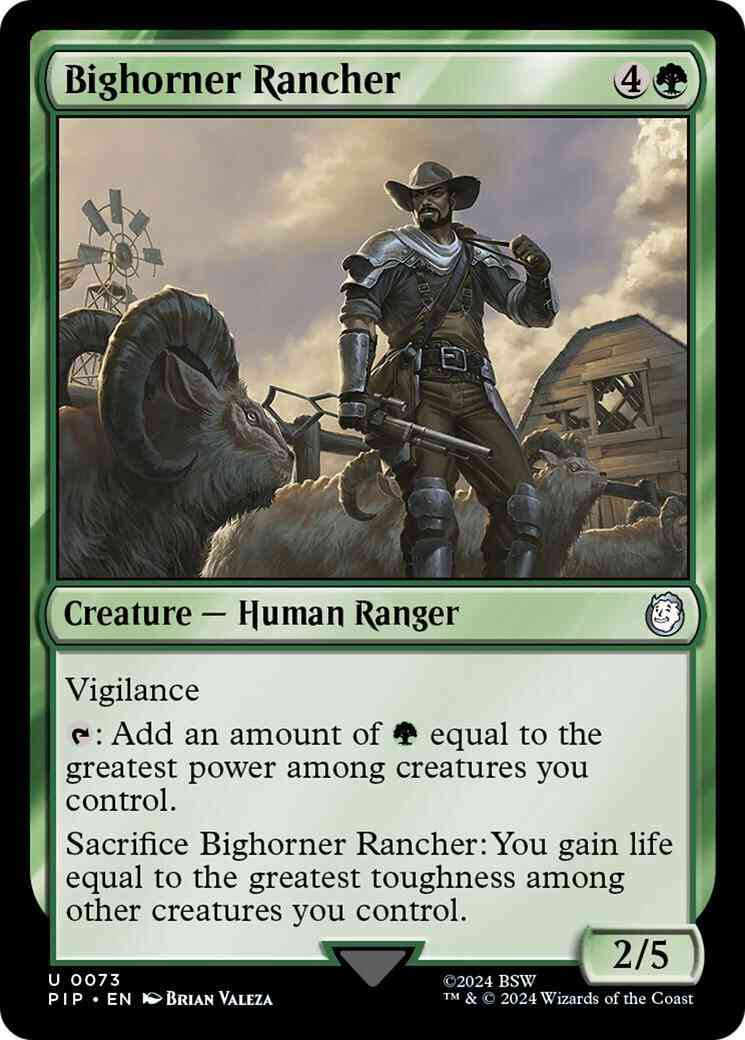 Bighorner rancher 73 – Magic Bighorner Rancher [73] [Fallout] [Non-Foil]