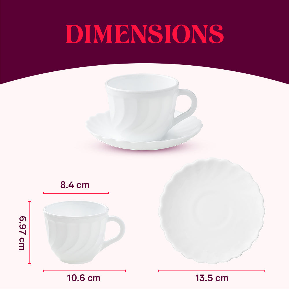 My Borosil Larah By Borosil Gloria Cup n Saucer Set - view 2