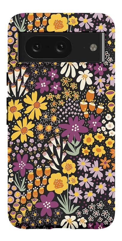 Casetry Falling for You | Plum Floral Google Pixel Case - view 13