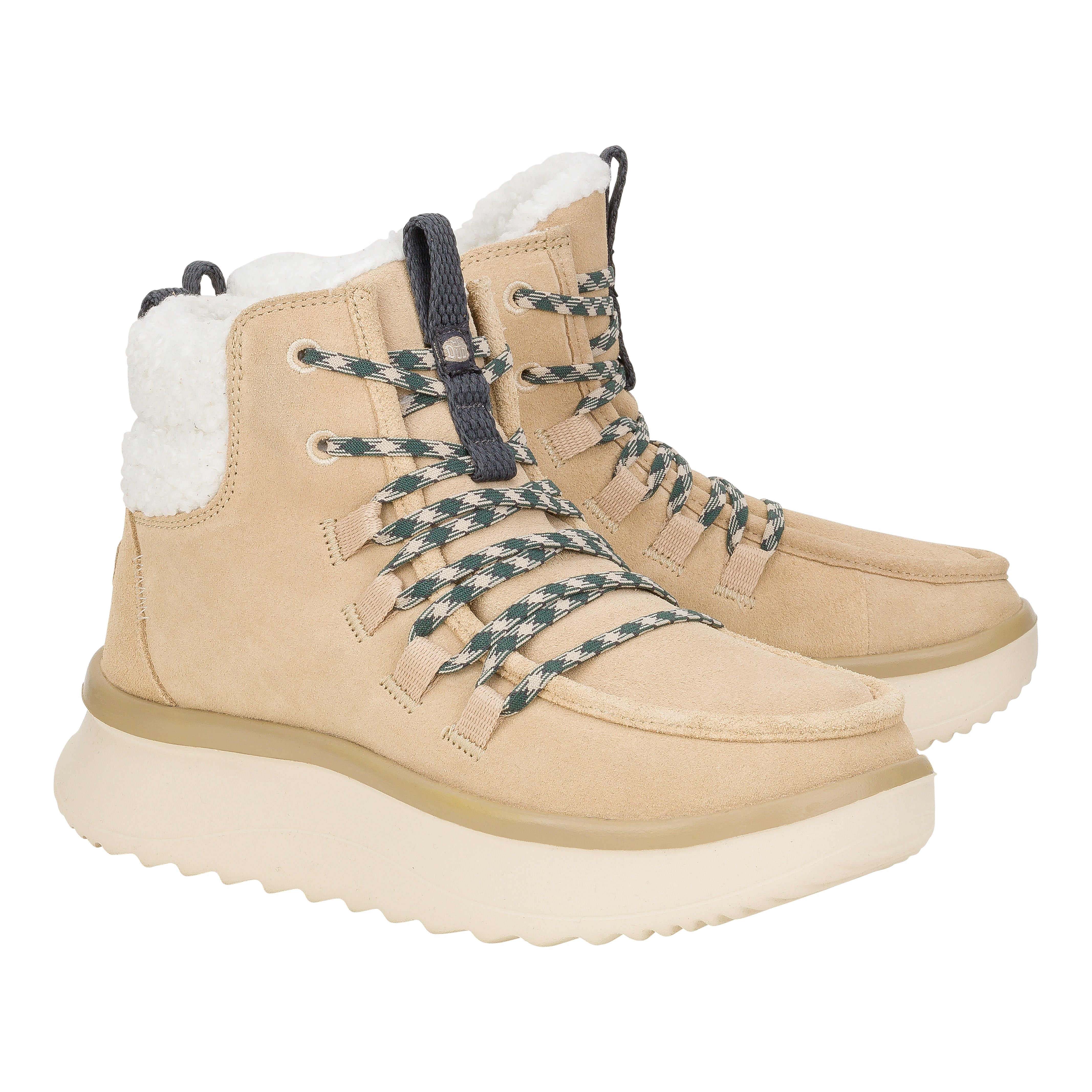HEYDUDE shoes Wendy Peak Apres Suede Cozy - Sand Beige - view 2