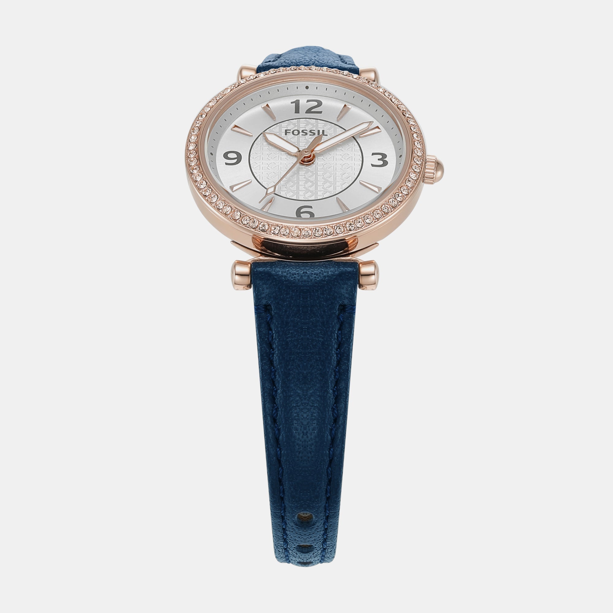 Fossil Carlie Women Quartz Silver Dial Analog Leather Watch ES5295 - view 2