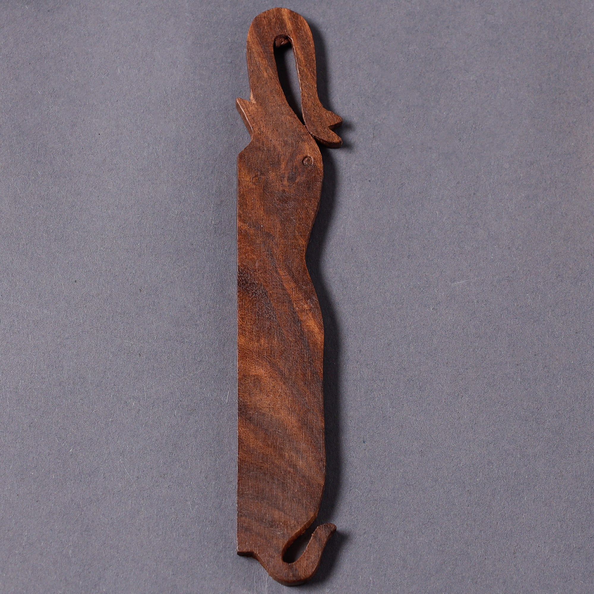 ITOKRI CRAFTS INITIATIVE Bijnor Hand Carved Sheesham Wood Bookmark - view 2