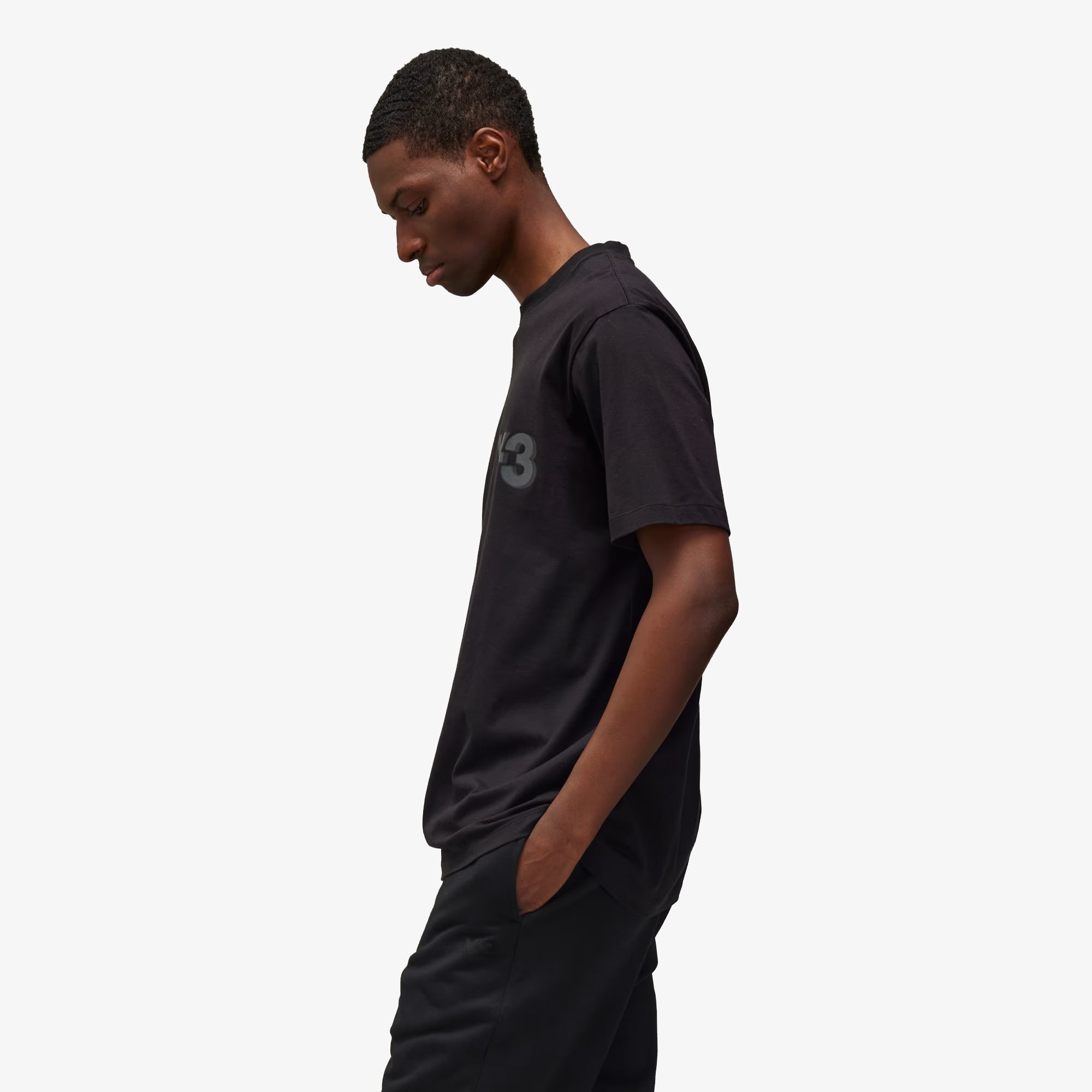 Y-3 | Logo Short Sleeve Tee { Black - view 6