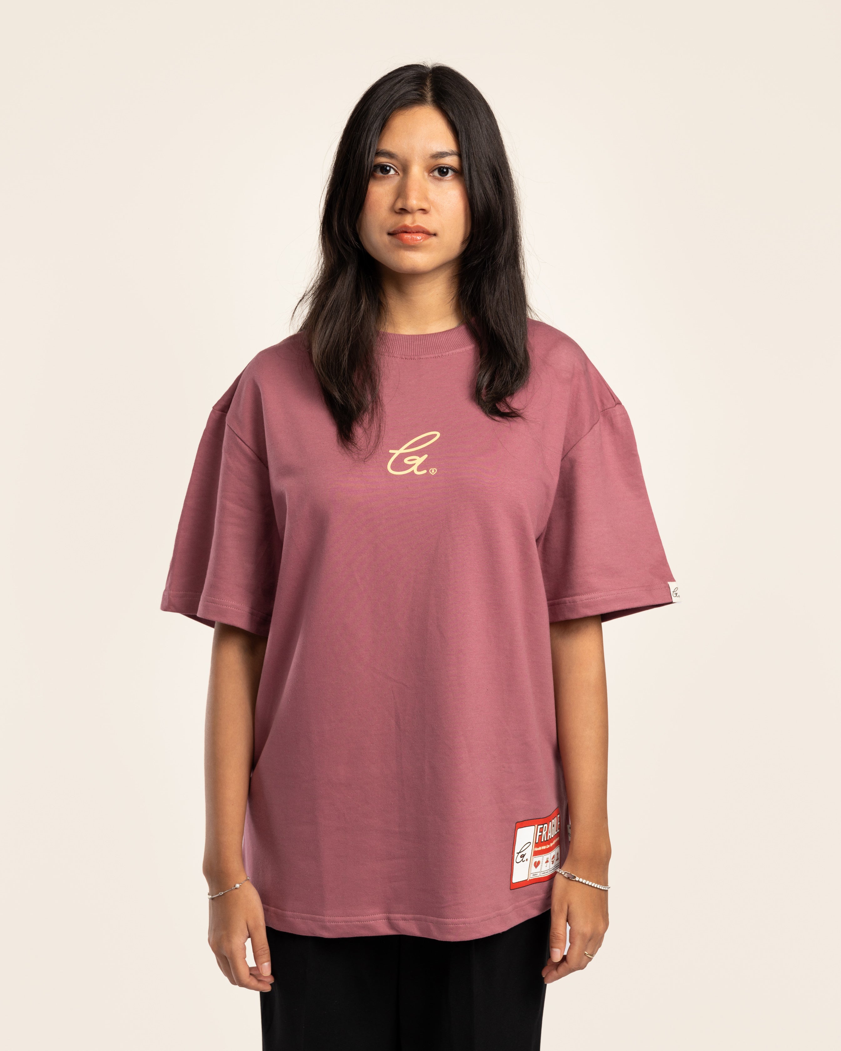 MNST GEAR Fragile Tee 'health' – Pink