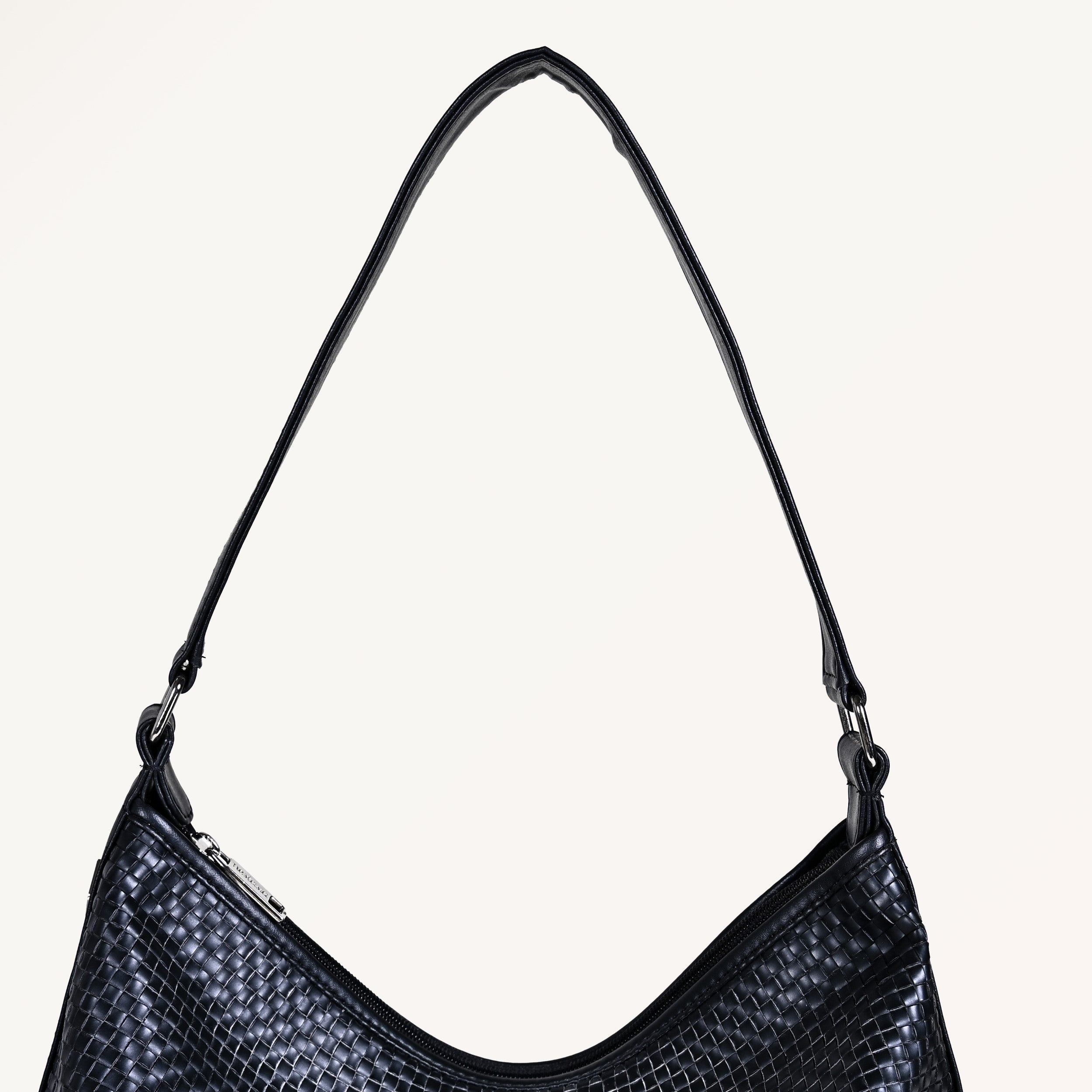 Nestasia Black Soi Trendy Hobo Handbag - view 8