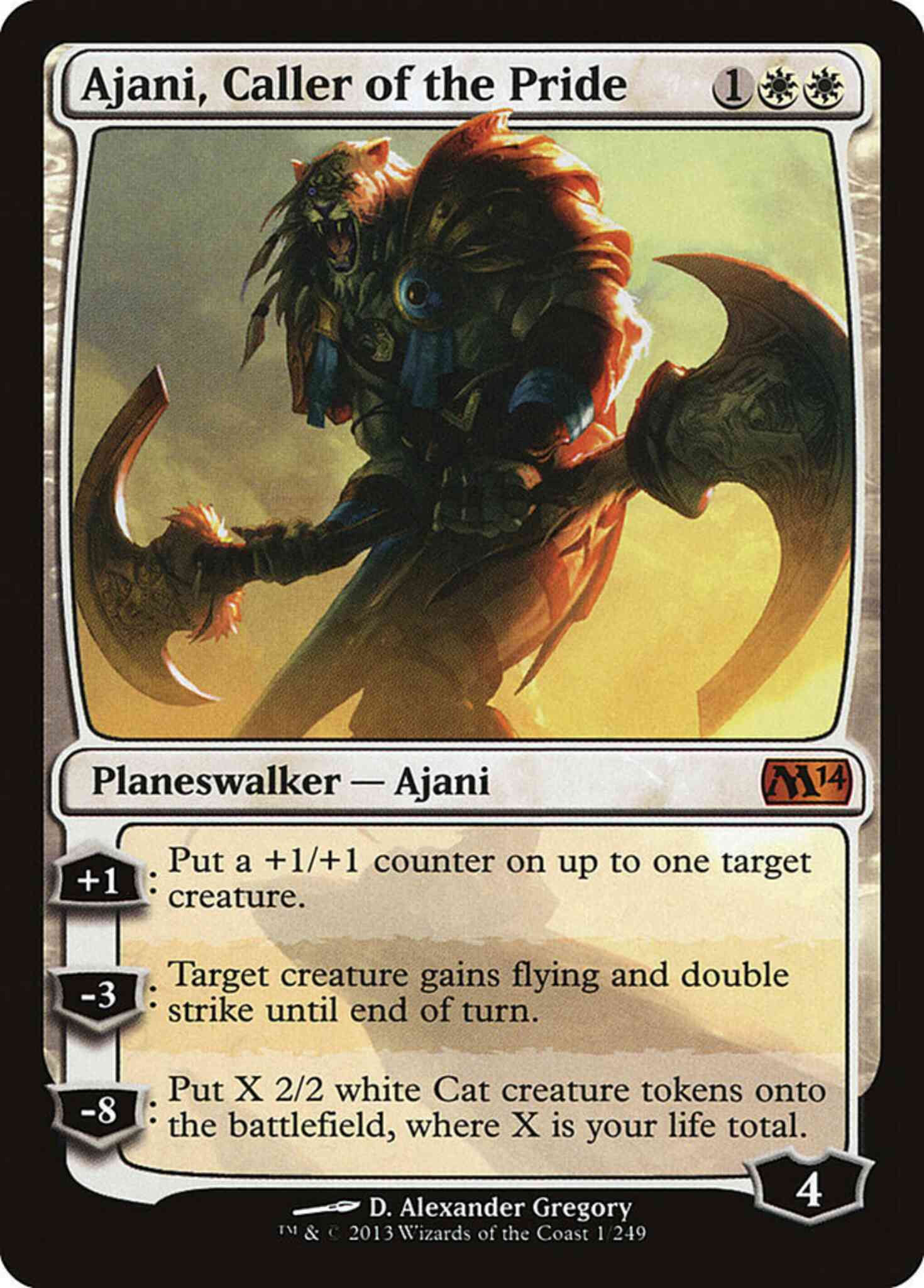 Pride magic – Ajani, Caller of the Pride [Magic 2014] [Non-Foil]