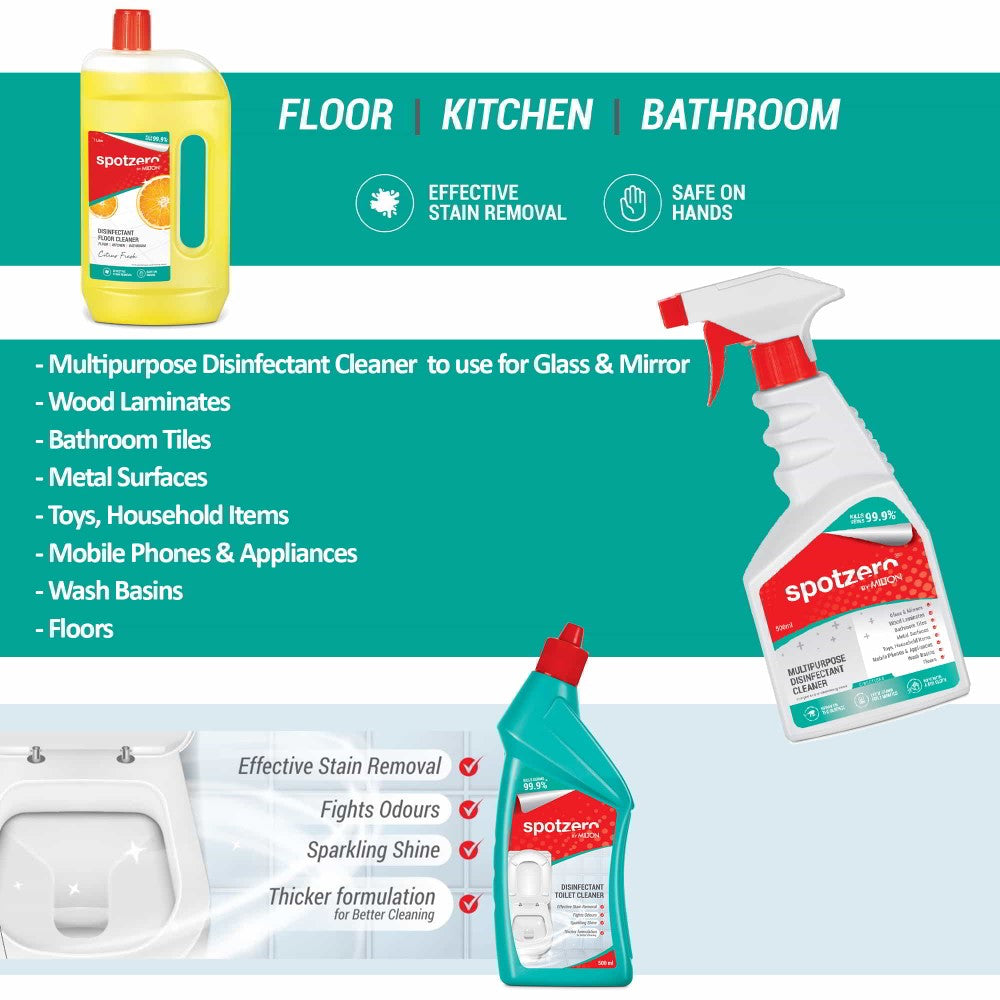 Elite Mop Kit with Car Glass Cleaner (Spotzero by Milton) - view 4