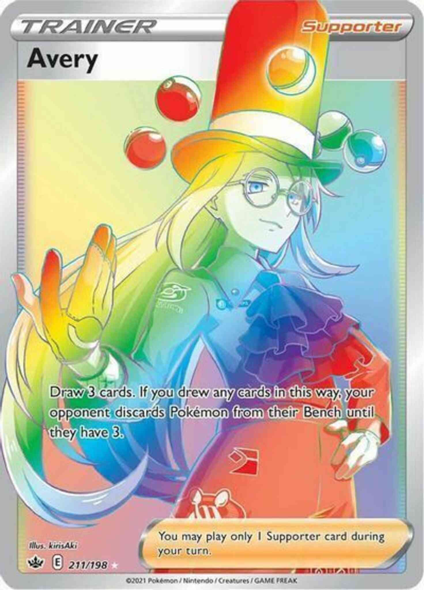 Rare rainbow swsh6-211 – Pokémon Avery - 211/198 - Rare Rainbow [swsh6-211] [Secret]