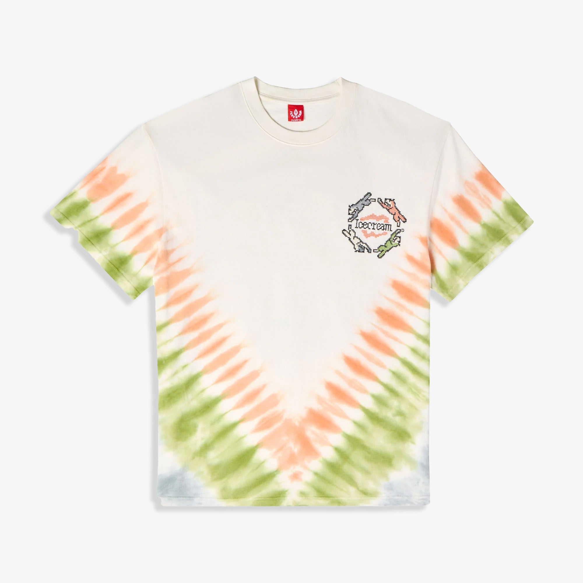 Icecream | TIE DYE S/S KNIT { ANTIQUE WHITE