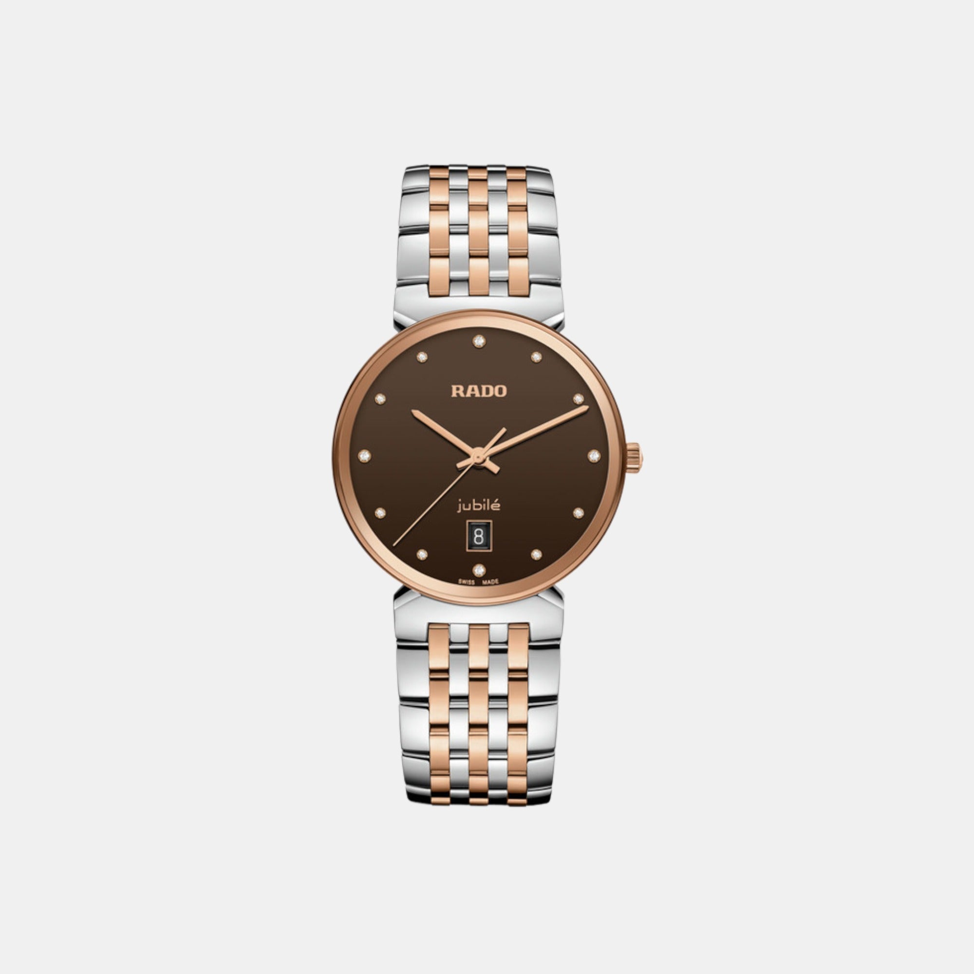 Rado Florence Unisex Quartz Brown Dial Analog Stainless Steel Watch R48912763