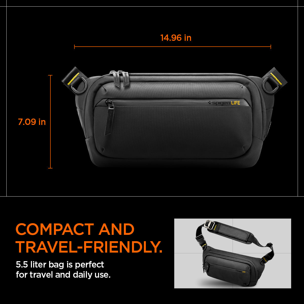 Accessories Sling Bag | KD410 – Black - view 16