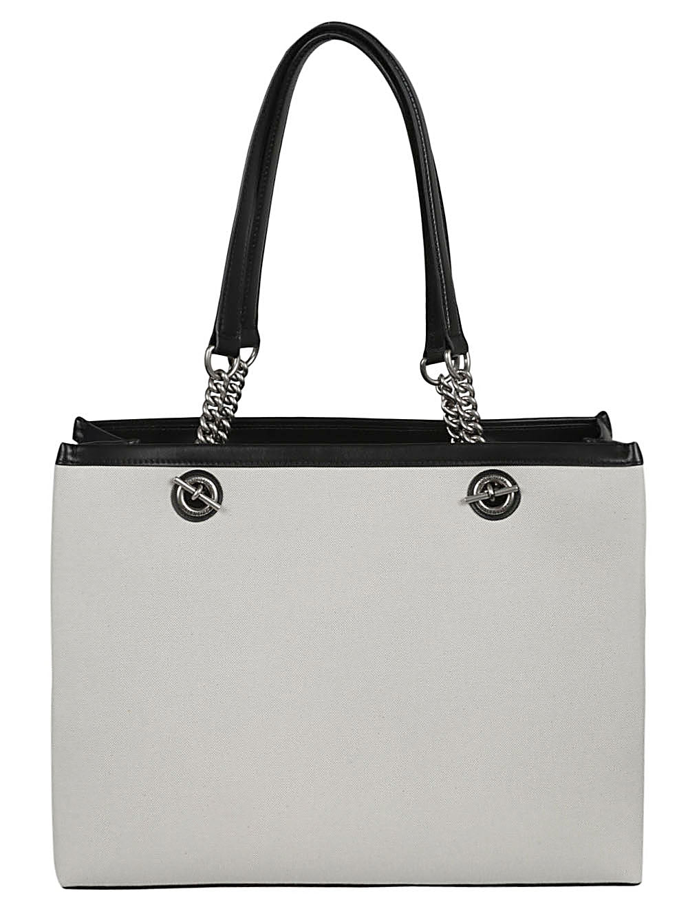 Balenciaga logo print canvas tote bag – Cotton 80% Calfskin 20% - view 2