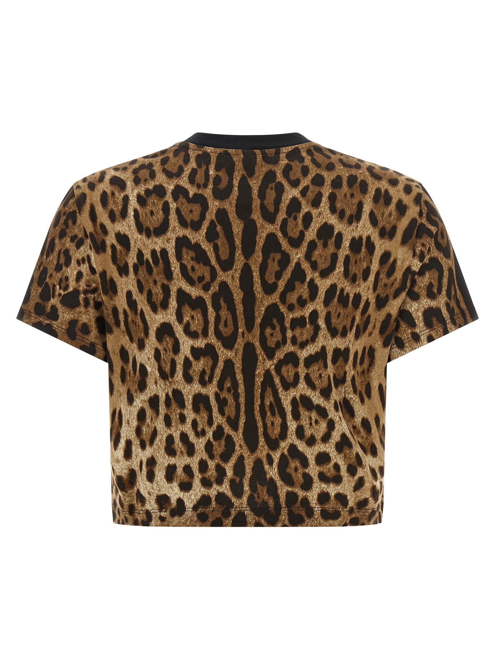 Dolce & Gabbana Leo Cropped T-shirt – 100% cotton - view 2