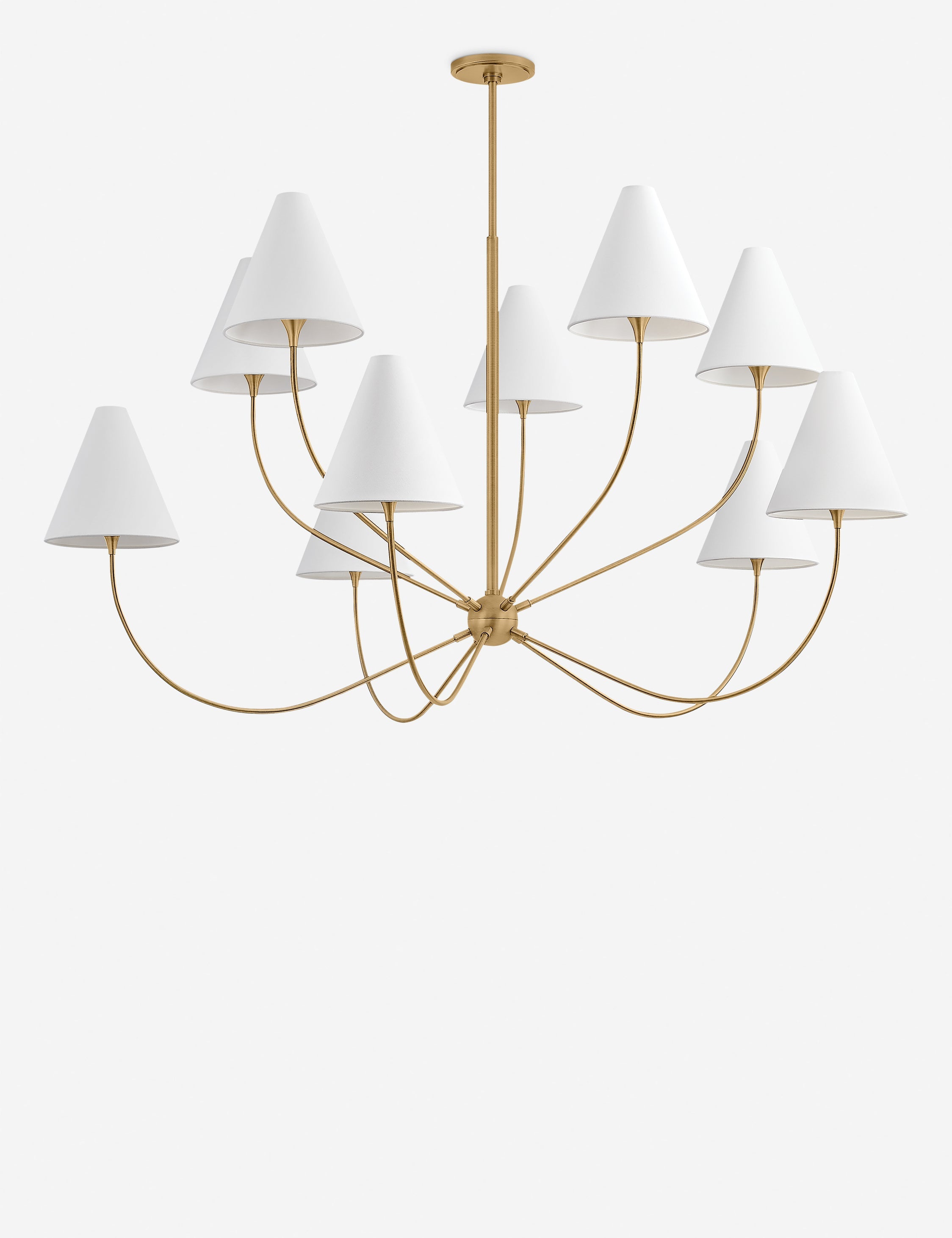 Lulu and Georgia Eleni Chandelier – Aged Brass - view 2