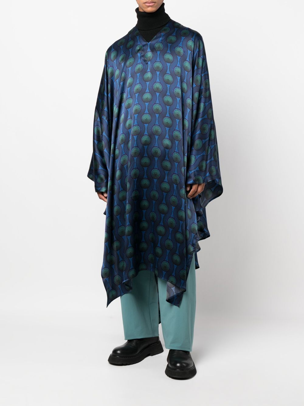Ozwald Boateng Printed silk kaftan – Silk 95%, Elastane 5% - view 2