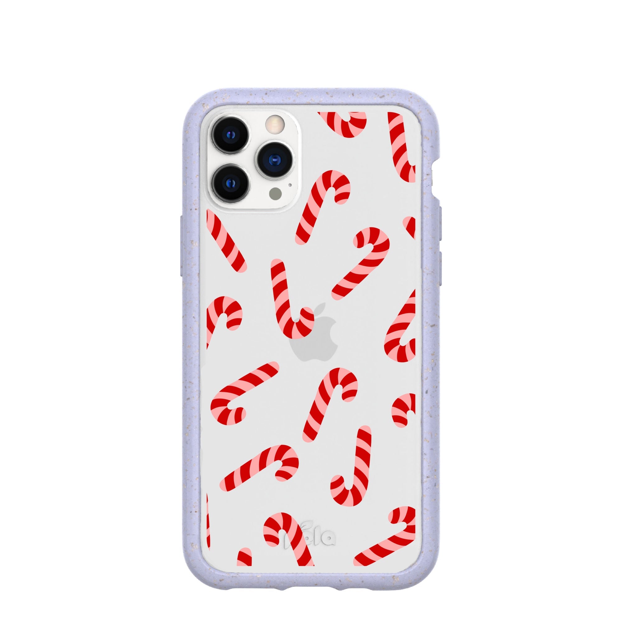 BlackTree Clear Candy Cane Chaos iPhone 11 Pro Case With Lavender Ridge