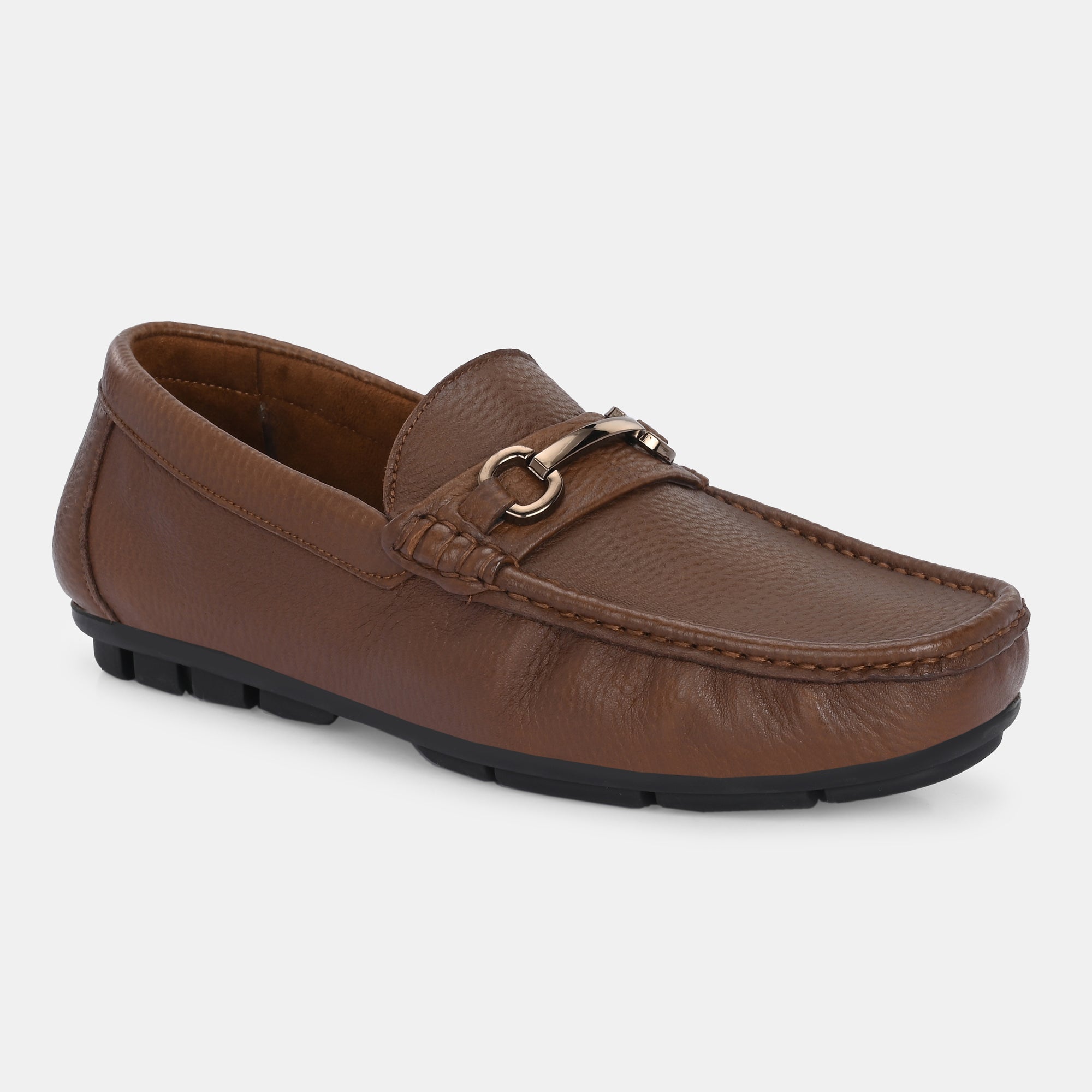 Pashmina Leather Loafers by Lafattio – Tan - view 3