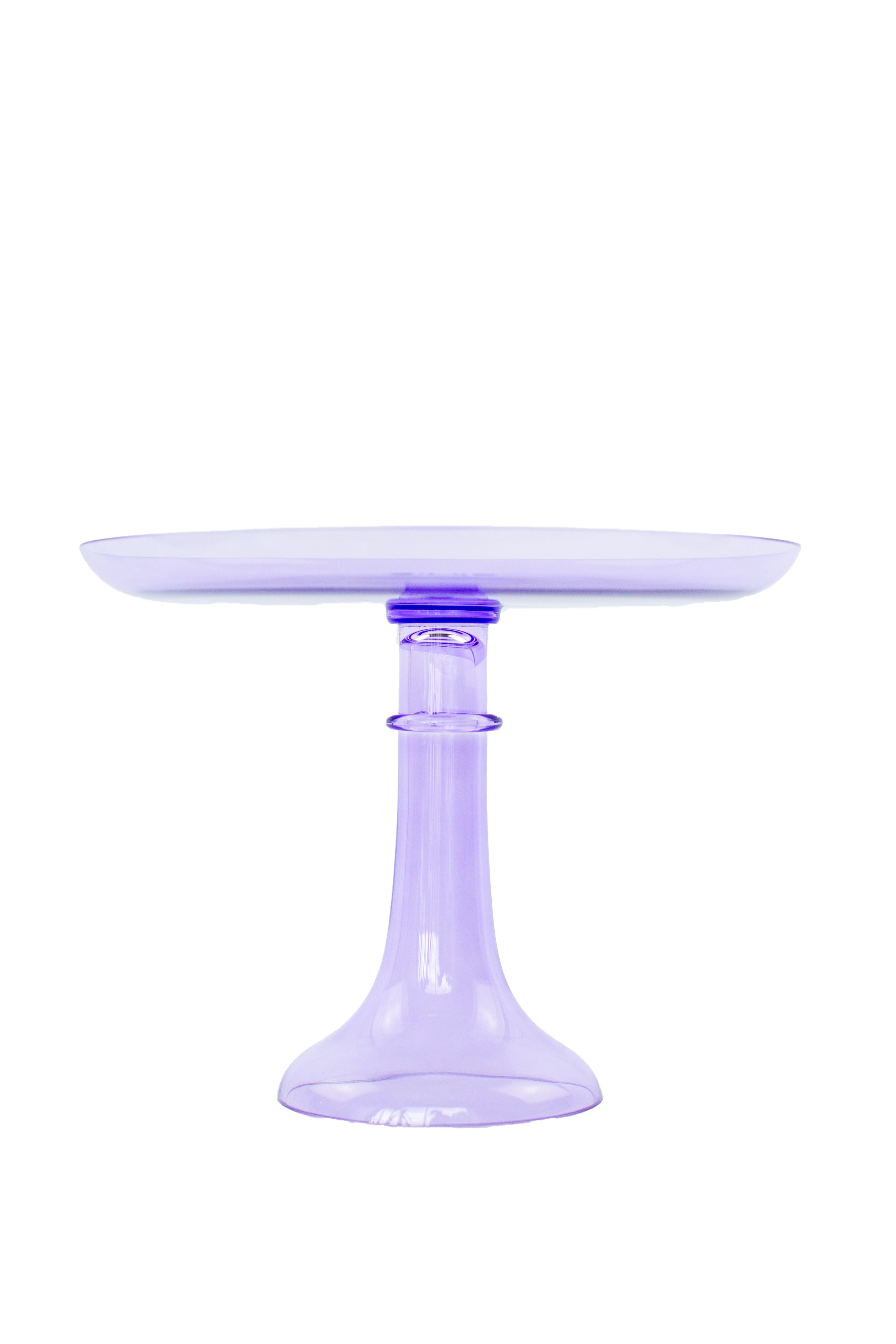Estelle Colored Glass Estelle Cake Stand {Lavender} - view 4