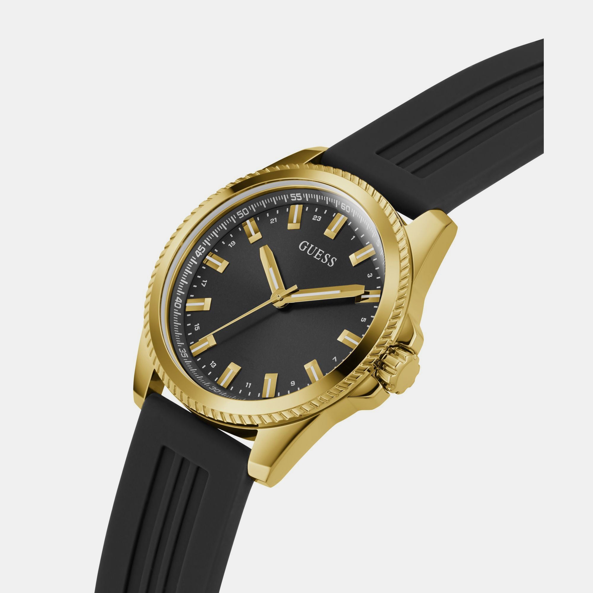 Guess Champ Men Quartz Black Dial Analog Silicone Watch GW0639G2 - view 5