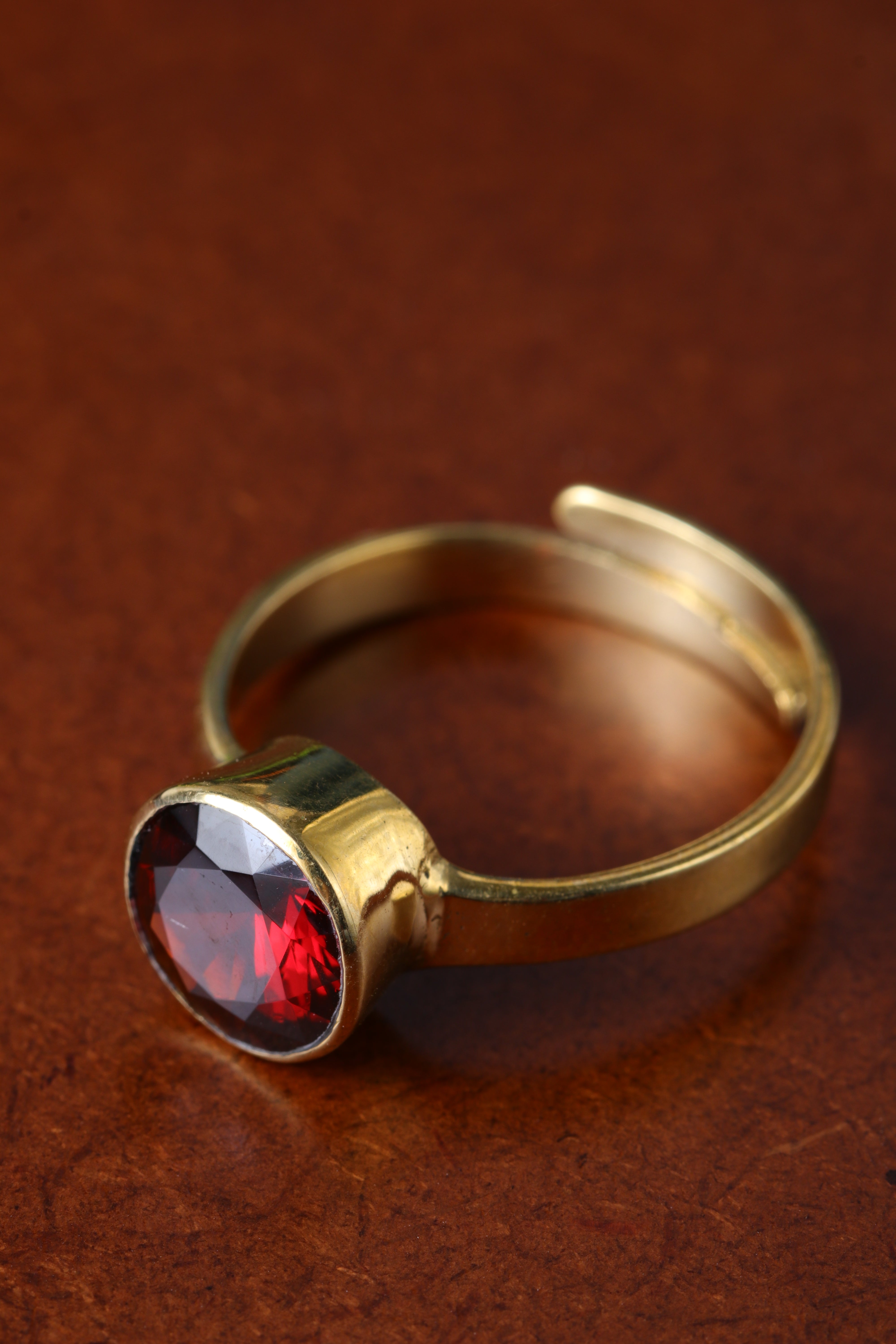 Studio Vaidik Red Zircon Ring - view 2