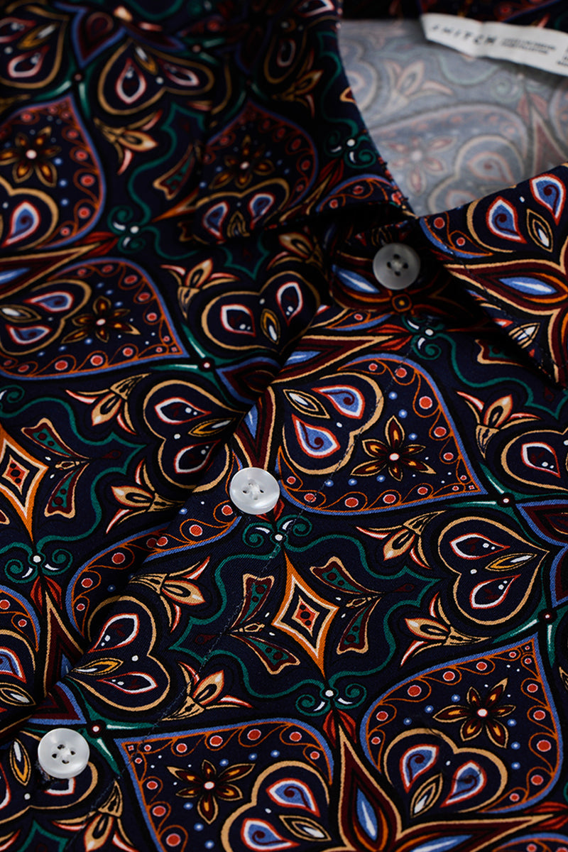 SNITCH EasyFlex Petal Motif Multicolour Shirt - view 2