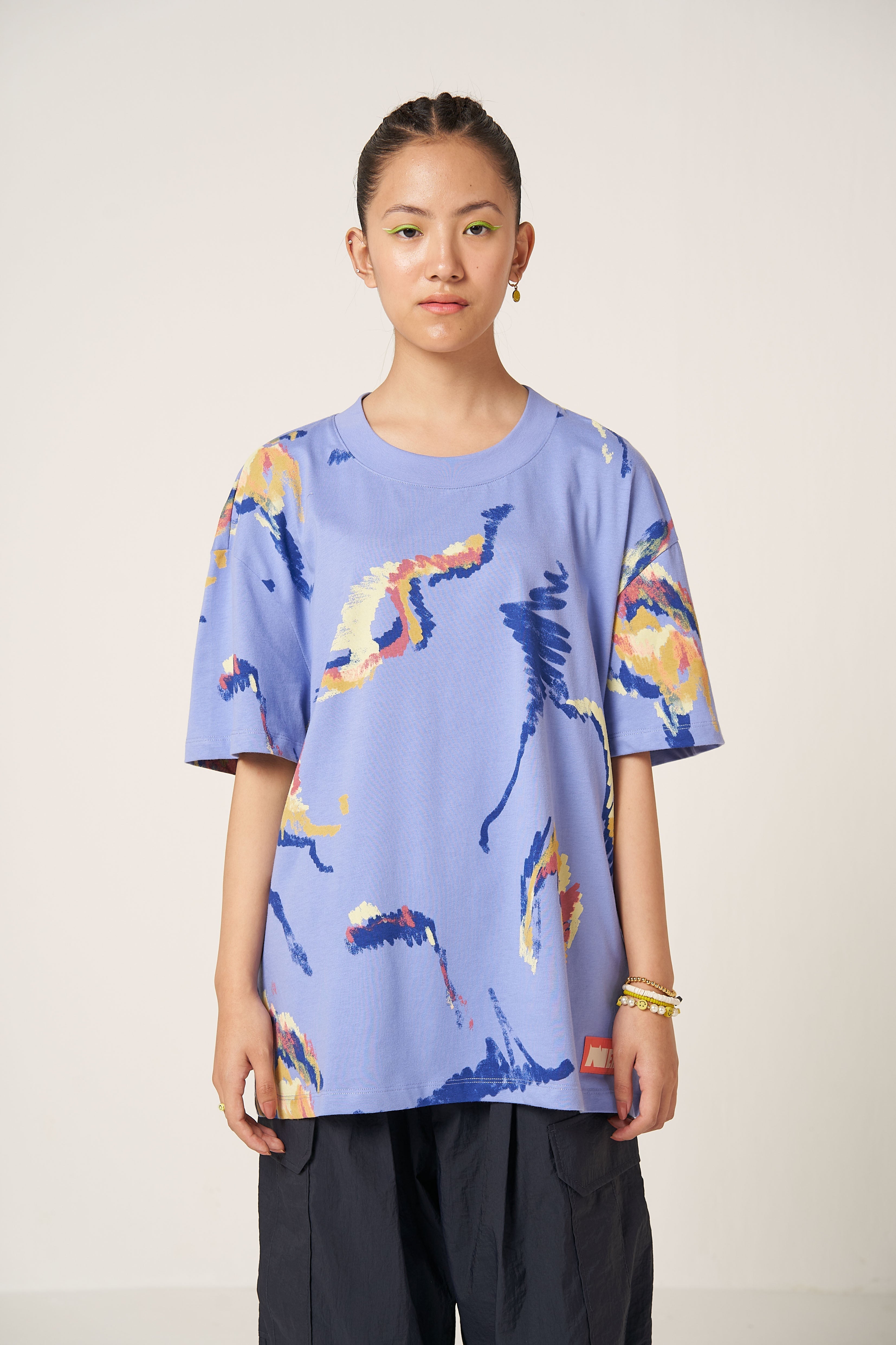 NEKO Multi Scribble T-shirt - Purple - view 3