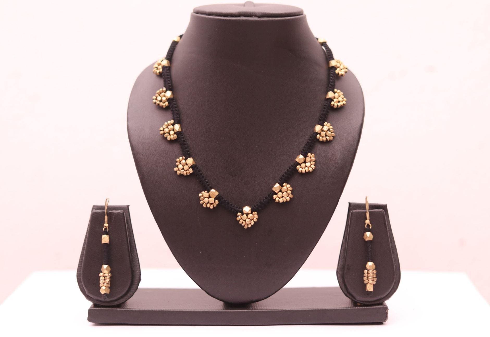IndianVillèz Tribal Dhokra Jewellery - Small Plants