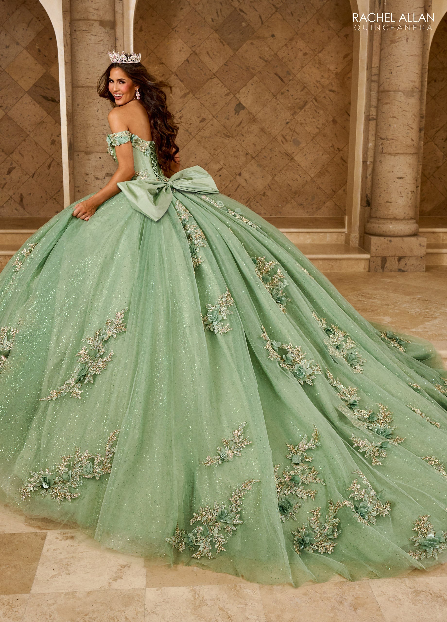 Mary's Bridal Off Shoulder Quinceanera Dress by Rachel Allan RQ2210 - view 6